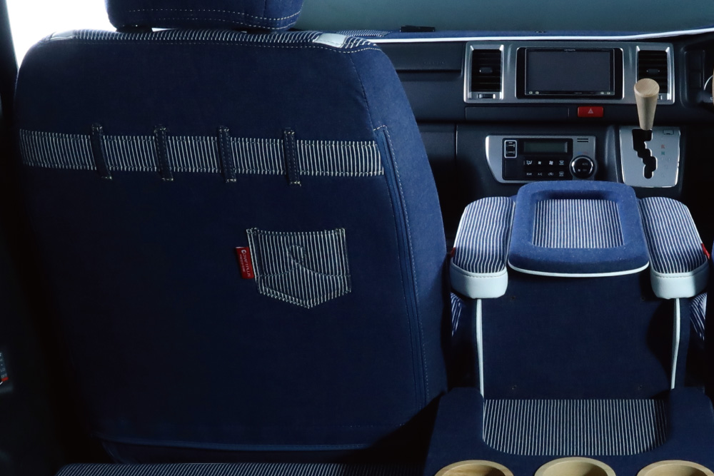 普通車2列 シートカバー【California Style type.2】 - 画像 (2)