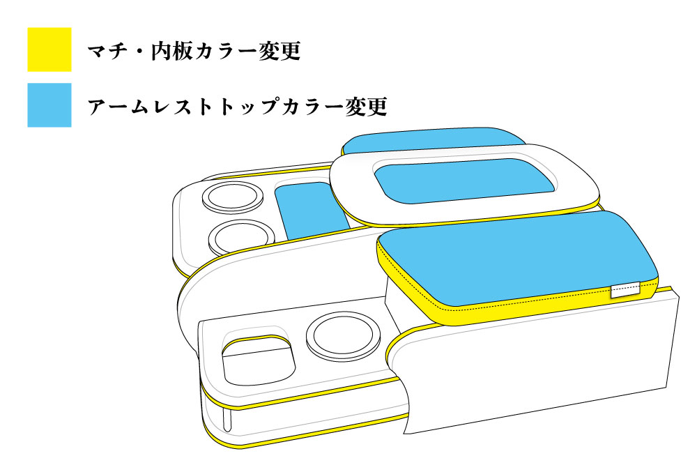 センターコンソールボックス st.2【Leather series】 S-GL ワイドボディ/ワゴンGL - 画像 (5)
