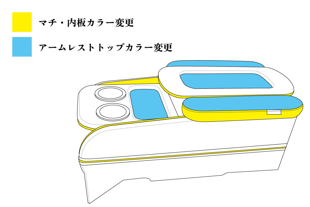 センターコンソールボックス st.3【Leather series】 S-GL 標準ボディ - 画像 (5)